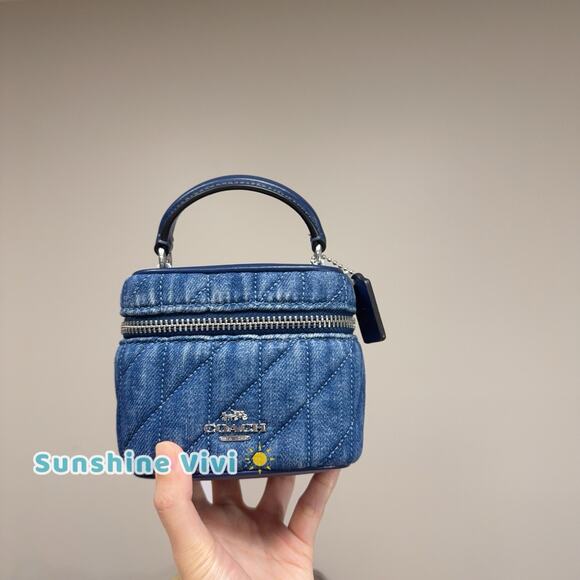 NWT Coach Ava Crossbody Bag With Quilting CAQ00 Denim